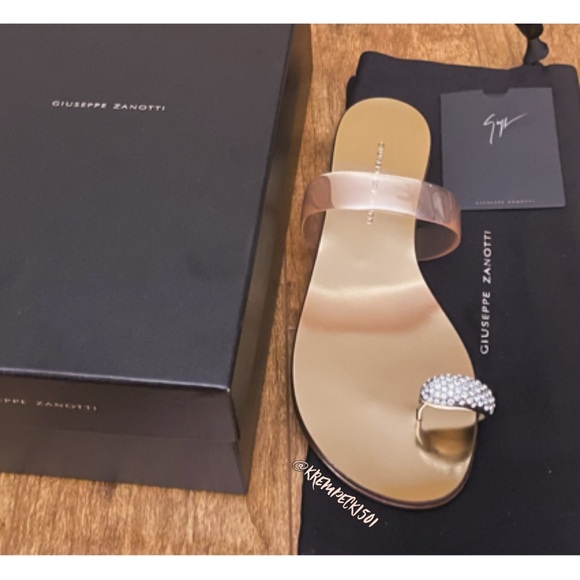 giuseppe zanotti NIB rosegold crystal toering flat - Picture 10 of 16